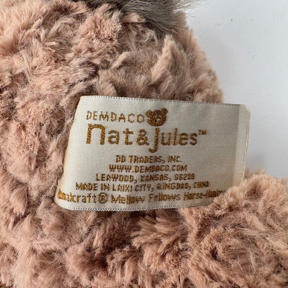 Nat & Jules Demdaco Horse 13"  Stuffed Animal Plush Tan Brown - Picture 2 of 8